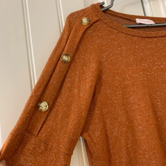 Rust Drop shoulder sweater size S - Picture 4 of 6